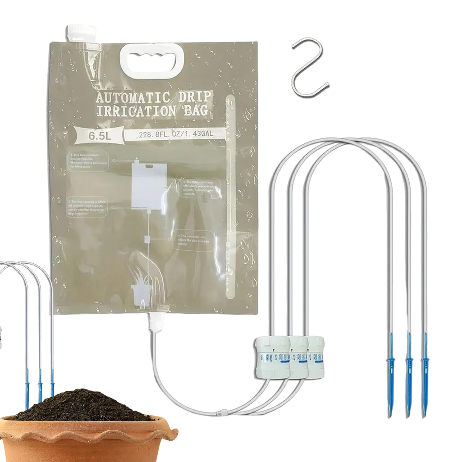 Urban Farming System - Automatic Watering Dripper,Adjustable Drip Rate Features