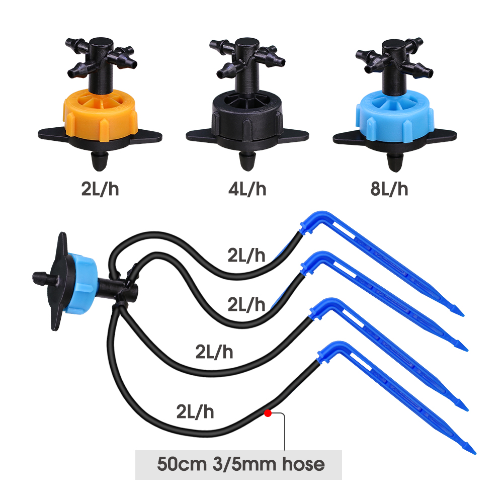 10Set 2/4/8L/H Bend Arrow Drip - огляд і ціна Urban Farming System